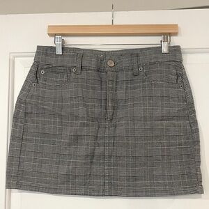Plaid mini skirt